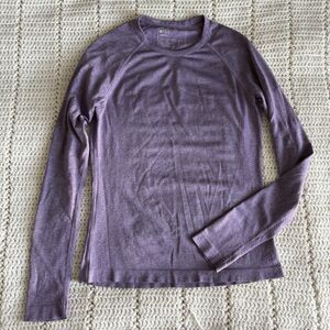Figs Women’s Size S Salta Seamless Longsleeve Underscrub In Purple #W22KW1010